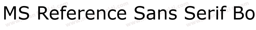 MS Reference Sans Serif Bold Italic字体转换